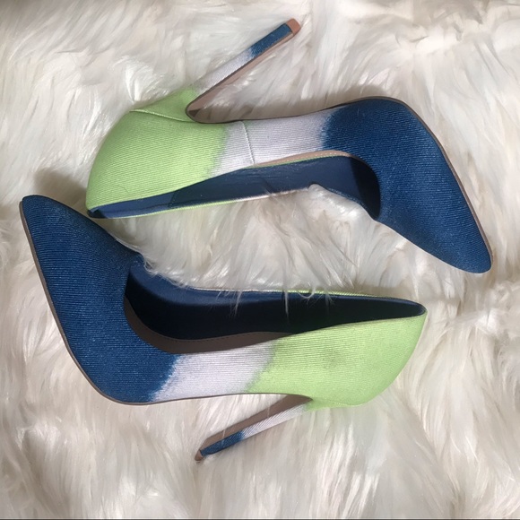 5.5 Color Block Pump Heels - Picture 1 of 4